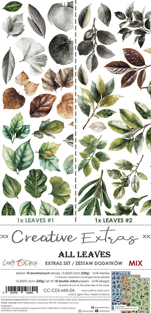CC-CEX-MIX-04 CREATIVE EXTRAS - MIX 04 - ALL LEAVES