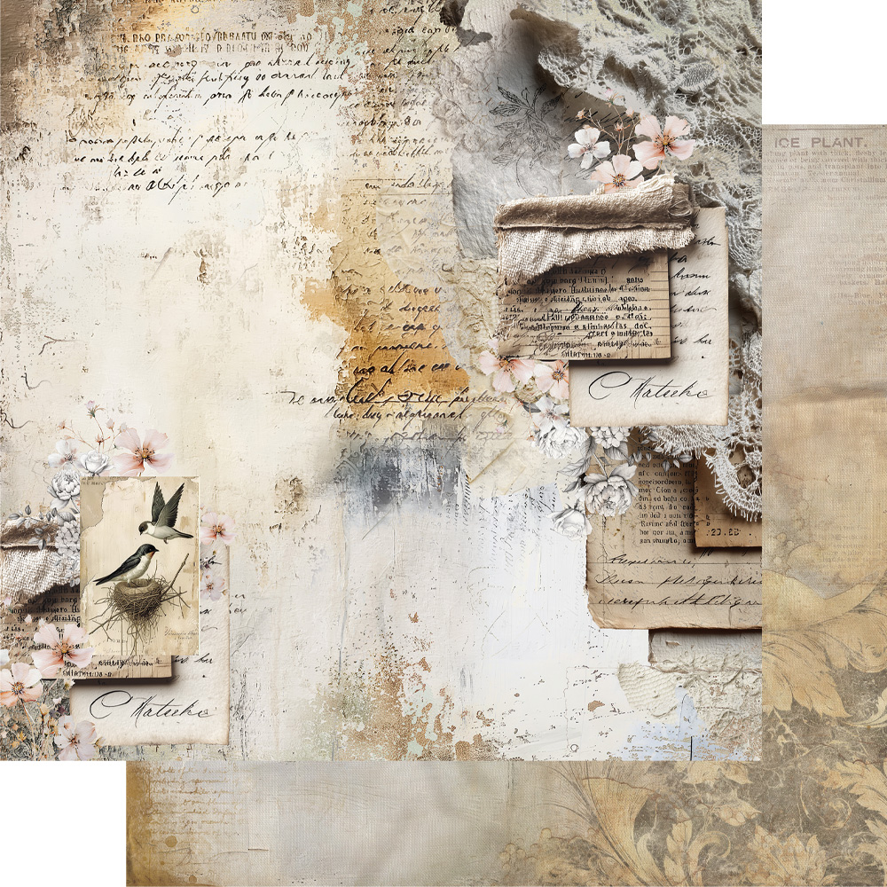 AA-IS-08 Alchemy of Art - 8x8'' - A SET OF PAPERS 20,3x20,3cm In silence