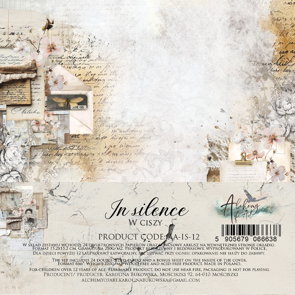 AA-IS-12 Alchemy of Art - 6x6'' - A SET OF PAPERS In silence