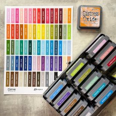 TDA90366 Ranger Tim Holtz Distress Ink Pad Label Sheet White 