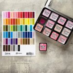 TDA90373 Tim Holtz Distress Mini Ink Pad Label Sheet Black