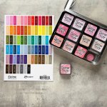 TDA90380 Tim Holtz Distress Mini Ink Pad Label Sheet White