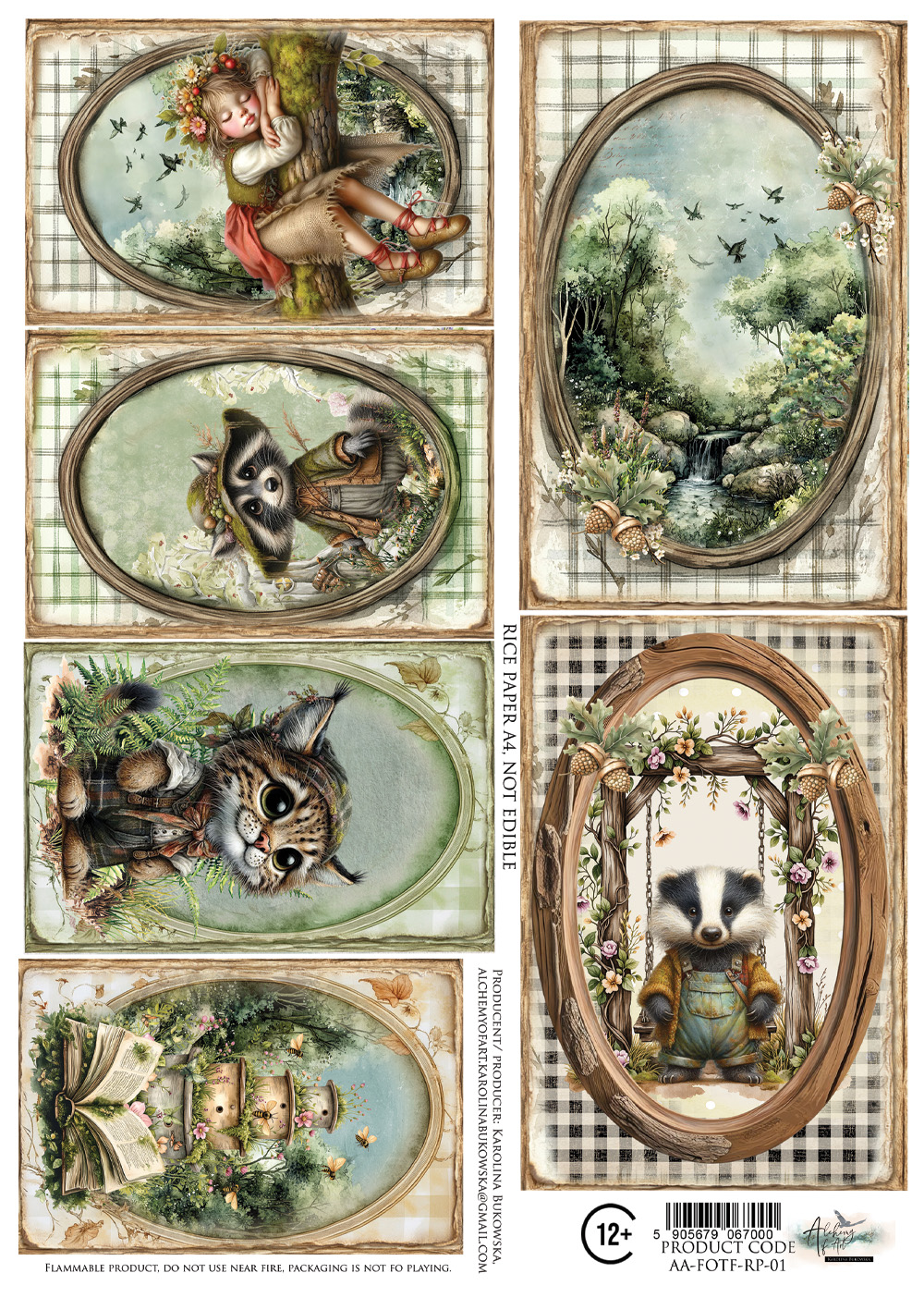 AA-FOTF-RP-01 Alchemy of Art Rice paper A4 -Friends of the Forest