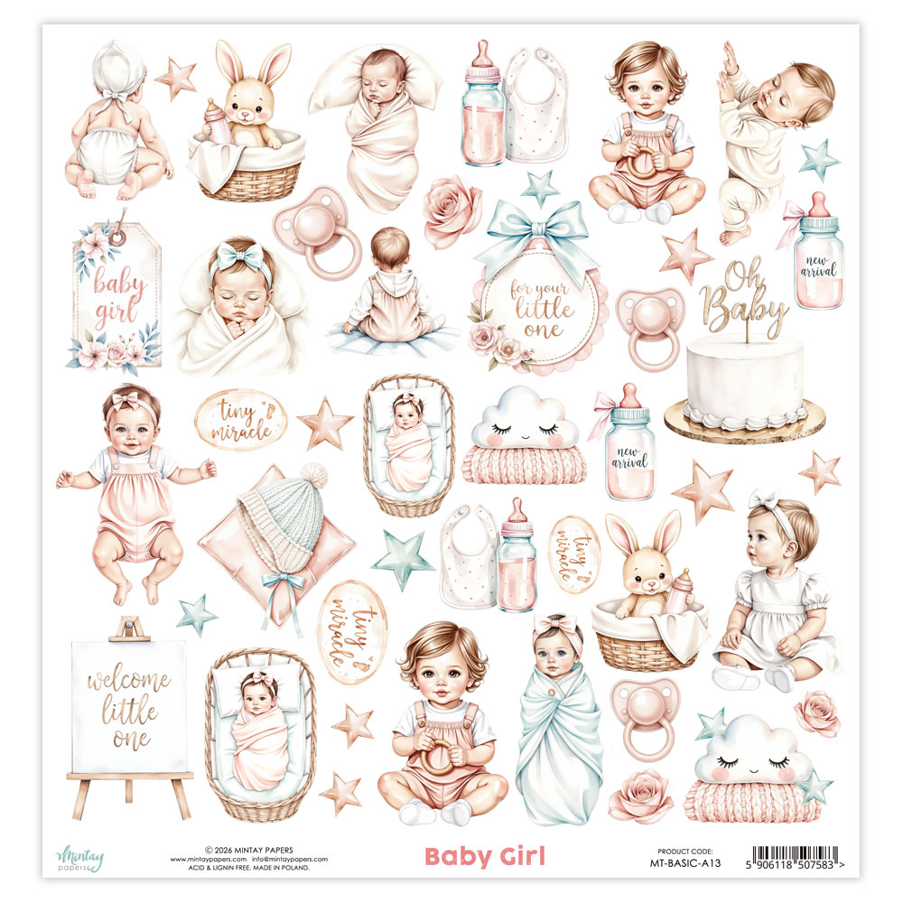 MT-BASIC-A13 Sheet 30.5 x 30.5 cm with elements to cut