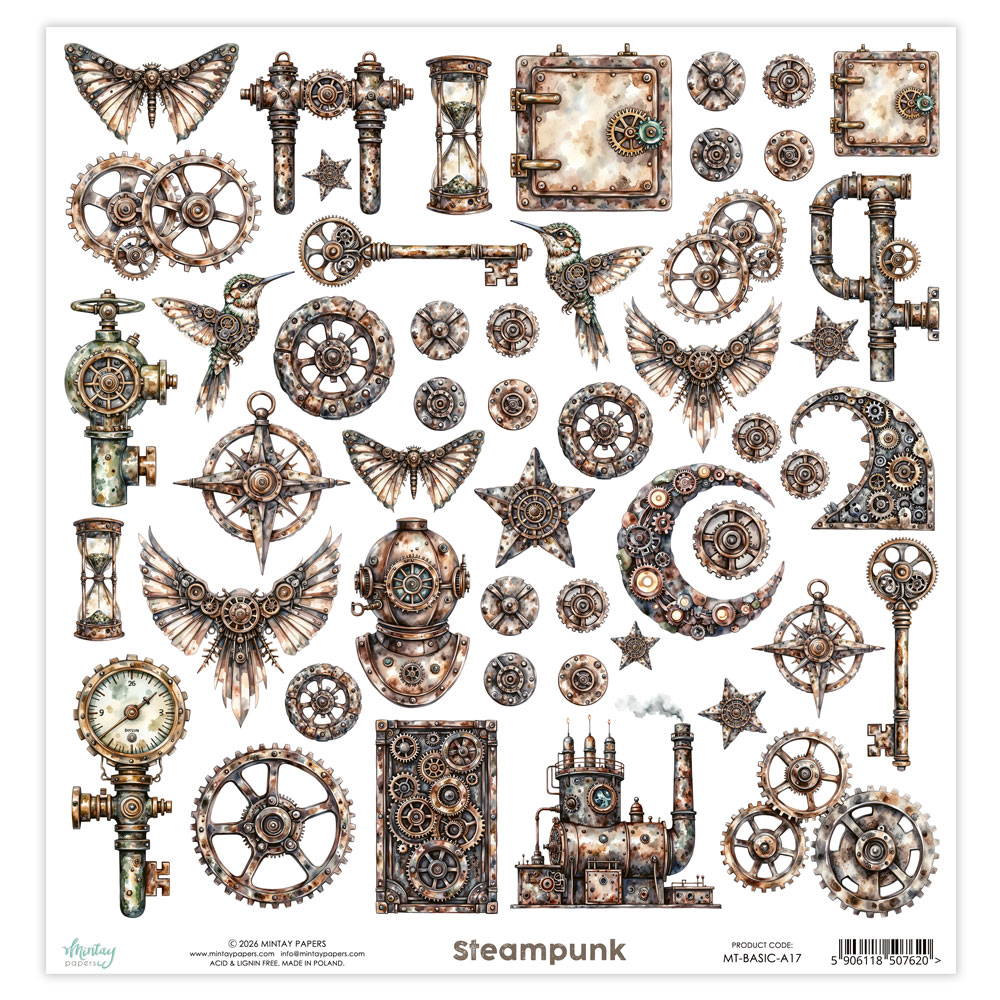 MT-BASIC-A17 Sheet 30.5 x 30.5 cm with elements to cut