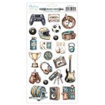 MT-MAN-12 Man Cave   Paper stickers - elements - MINTAY