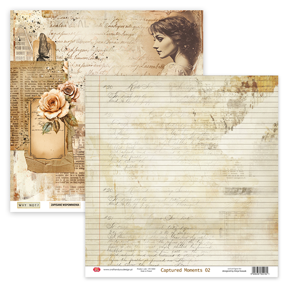 CPS-CM30-6 Paper set 30.5x30.5cm-Craft&You Design - Captured Moments