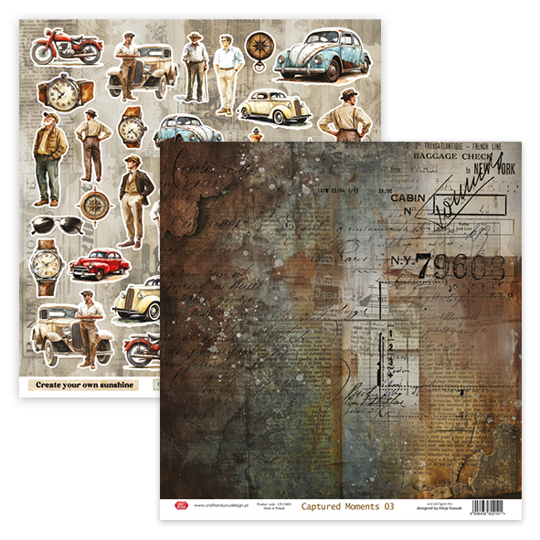 CPS-CM30-6 Paper set 30.5x30.5cm-Craft&You Design - Captured Moments