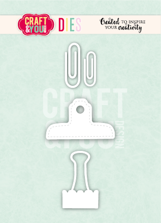 CW387 Cutting Die -Clip Set 2 by Magda - Craft&You Design