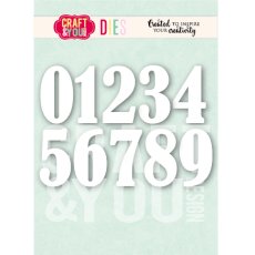 CW392 Cutting Die -Numbers - Craft&You Design