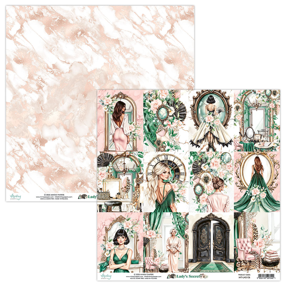 MT-LAS-08 Lady's Secret - paper set 20,3x20,3cm