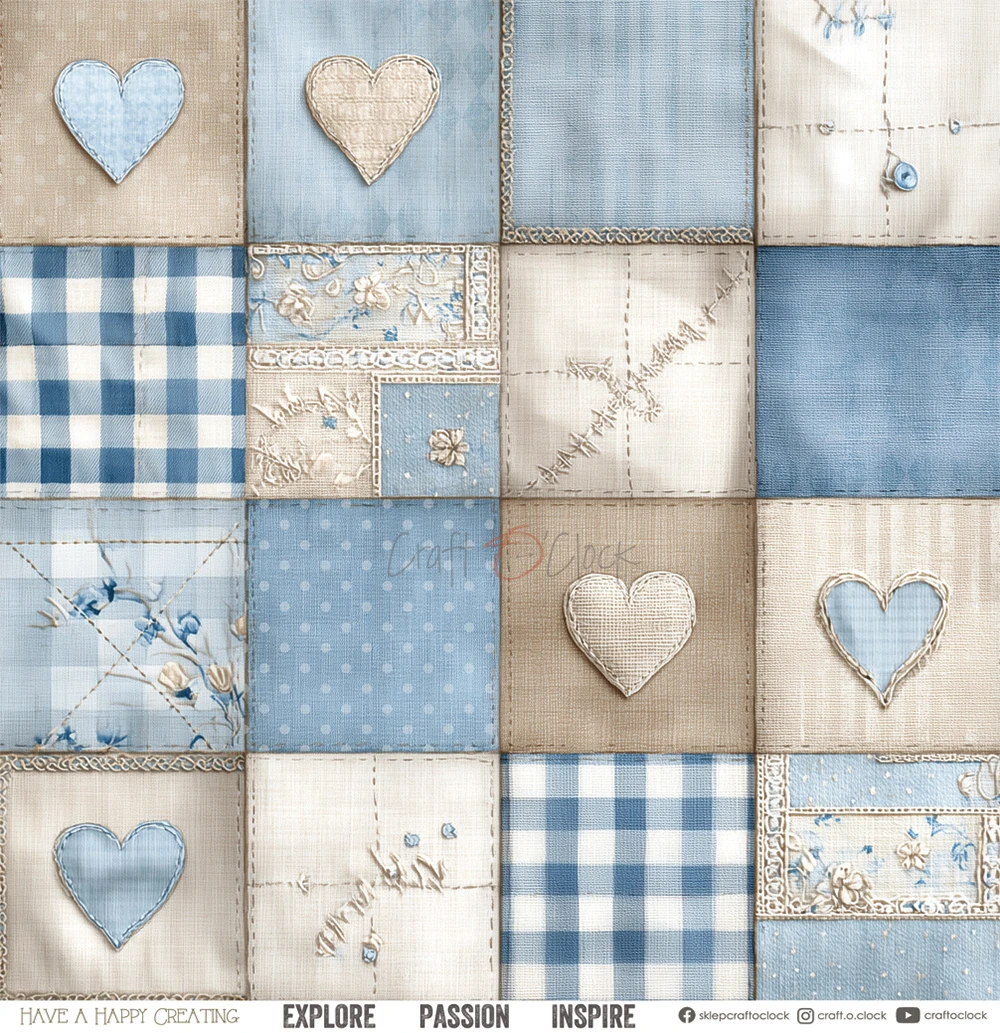 CC-C84-BBU-00 BABY BOY UNIVERSE a set of papers 30,5x30,5cm