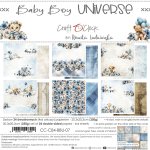 CC-C84-BBU-07 BABY BOY UNIVERSE- a set of papers 20,3x20,3cm