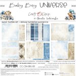 CC-C84-BBU-08 BABY BOY UNIVERSE a set of papers 20,3x20,3cm 