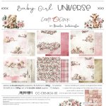 CC-C83-BGU-00 BABY GIRL UNIVERSE a set of papers 30,5x30,5cm