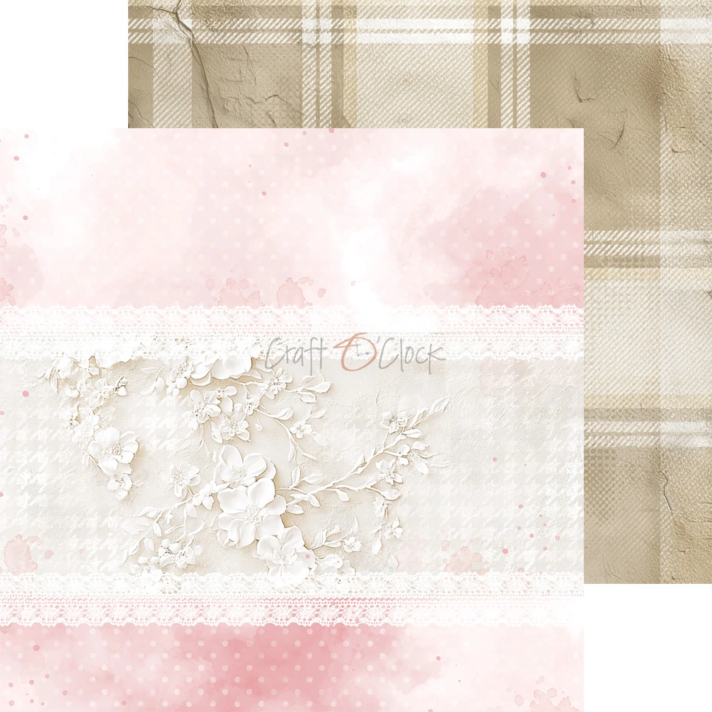 CC-C83-BGU-08 BABY GIRL UNIVERSE a set of papers 20,3x20,3cm