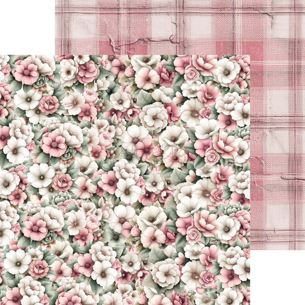 CC-C83-BGU-09 BABY GIRL UNIVERSE- a set of papers 20,3x20,3cm - MIX
