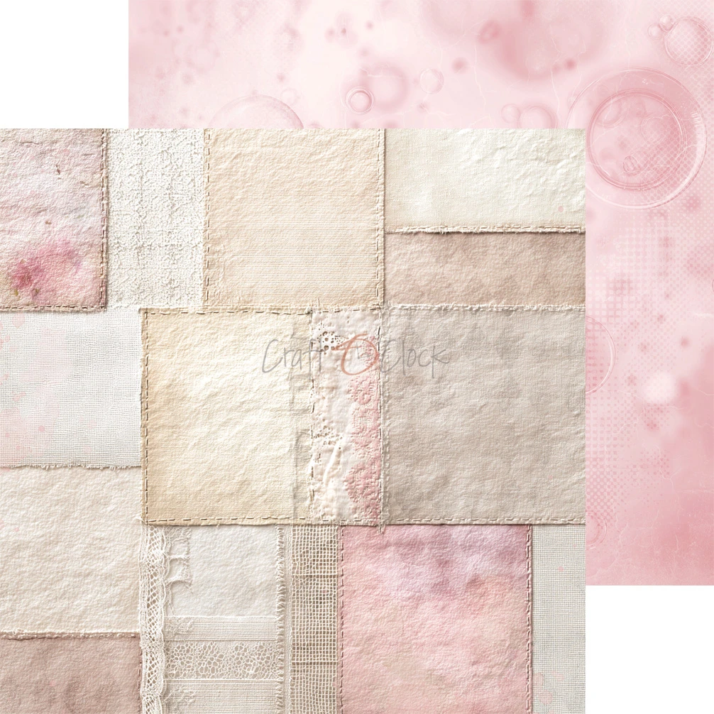 CC-C83-BGU-09 BABY GIRL UNIVERSE- a set of papers 20,3x20,3cm - MIX