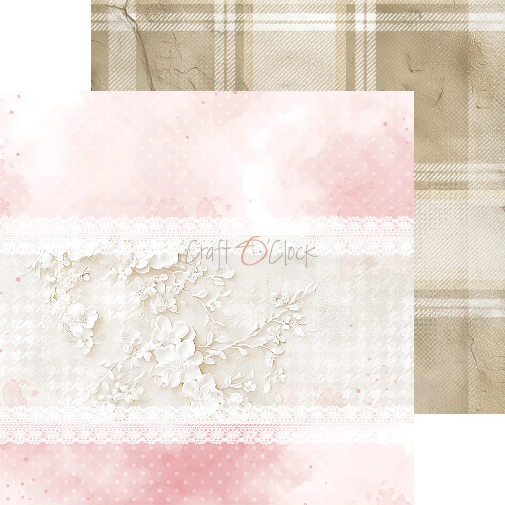 CC-C83-BGU-09 BABY GIRL UNIVERSE- a set of papers 20,3x20,3cm - MIX