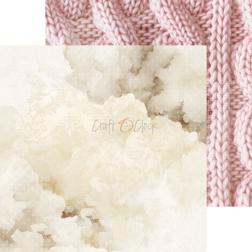 CC-C83-BGU-09 BABY GIRL UNIVERSE- a set of papers 20,3x20,3cm - MIX
