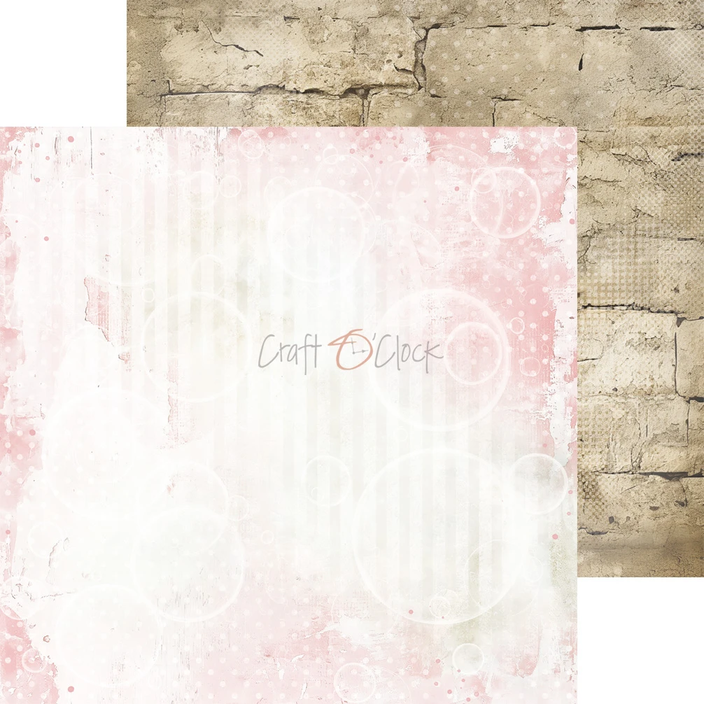 CC-C83-BGU-09 BABY GIRL UNIVERSE- a set of papers 20,3x20,3cm - MIX