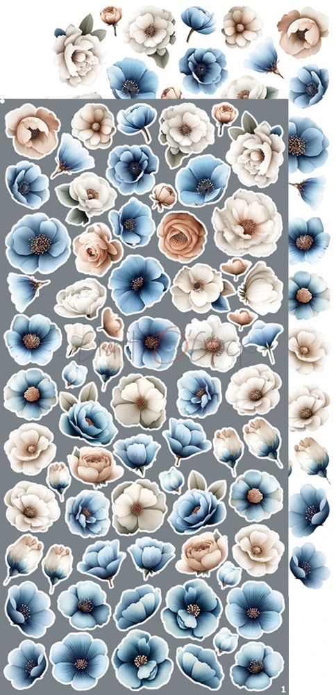 CC-C84-BBU-11 BABY BOY UNIVERSE - EXTRAS set - FLOWERS & MORE