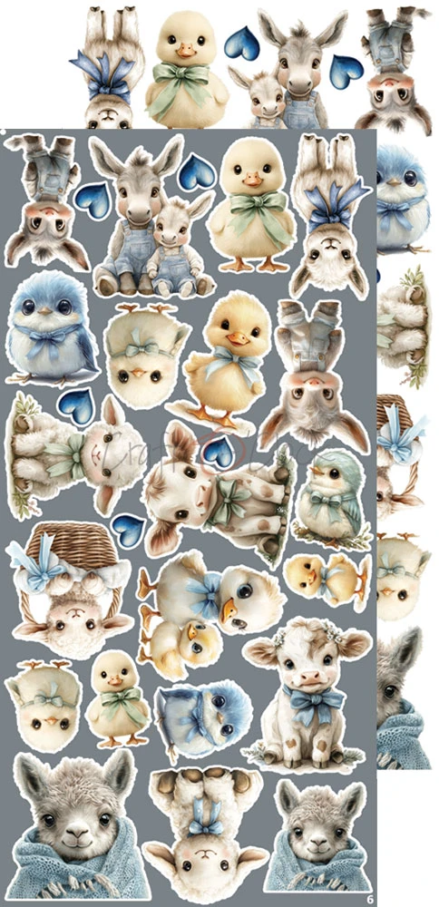 CC-C84-BBU-11 BABY BOY UNIVERSE - EXTRAS set - FLOWERS & MORE