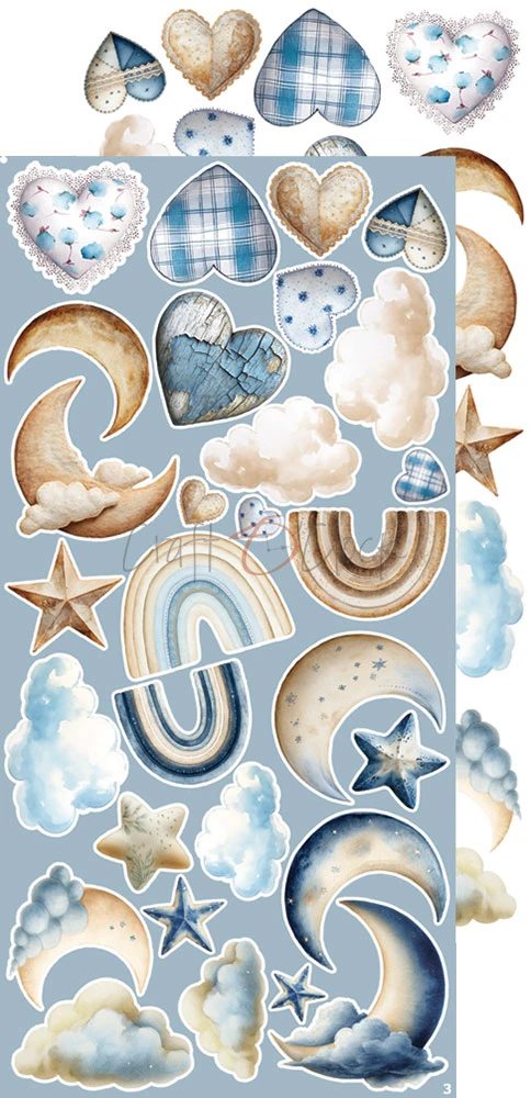 CC-C84-BBU-12 BABY BOY UNIVERSE EXTRAS set -MELODY