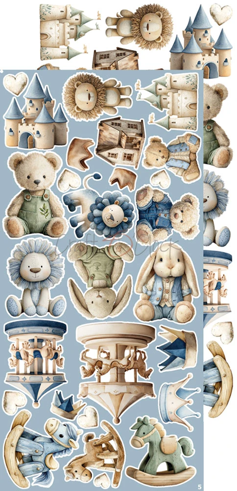 CC-C84-BBU-12 BABY BOY UNIVERSE EXTRAS set -MELODY