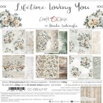 CC-C82-LLY-07 LIFETIME LOVING YOU- a set of papers 20,3x20,3cm