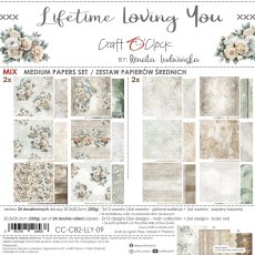 CC-C82-LLY-09 LIFETIME LOVING YOU- a set of papers 20,3x20,3cm - MIX 