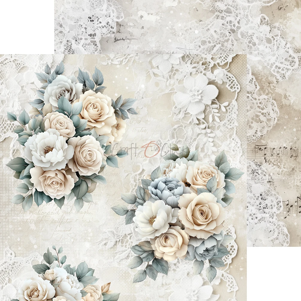 CC-C82-LLY-09 LIFETIME LOVING YOU- a set of papers 20,3x20,3cm - MIX