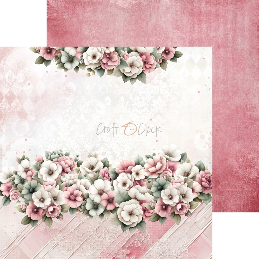 CC-C83-BGU-10 BABY GIRL UNIVERSE- a set of papers 15,25x15,25cm