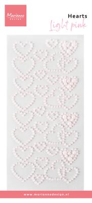 CA3220 Marianne Design -Hearts pearls - light pink
