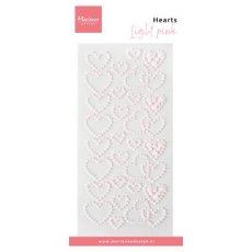 CA3220 Marianne Design -Hearts pearls - light pink