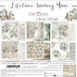 CC-C82-LLY-10 LIFETIME LOVING YOU a set of papers 15,25x15,25cm