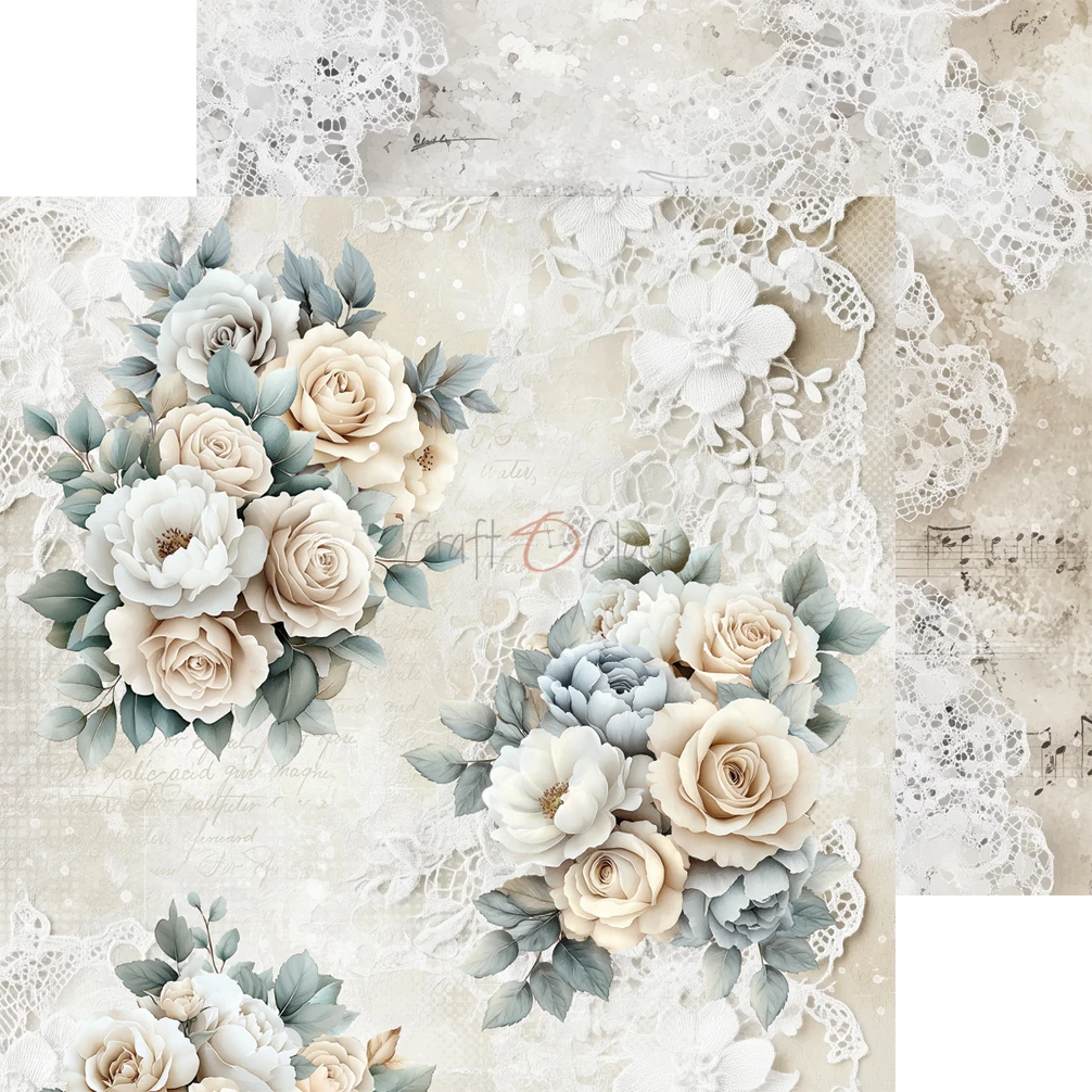 CC-C82-LLY-10 LIFETIME LOVING YOU a set of papers 15,25x15,25cm