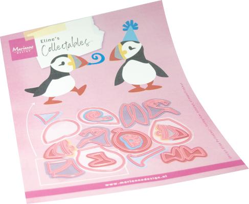 COL1581 Dies Marianne Design Collectables -Eline's Party Puffin
