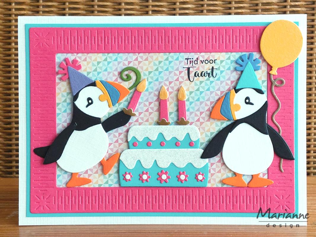 COL1581 Dies Marianne Design Collectables -Eline's Party Puffin