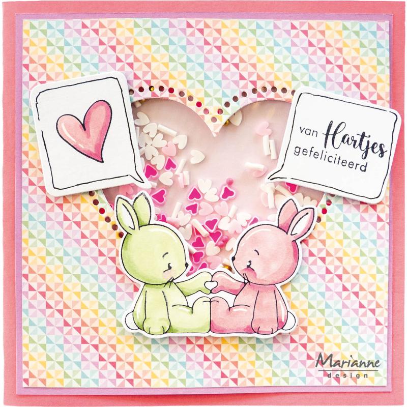 CR1715 Metal Die Marianne Design - Craftable Open Hearts