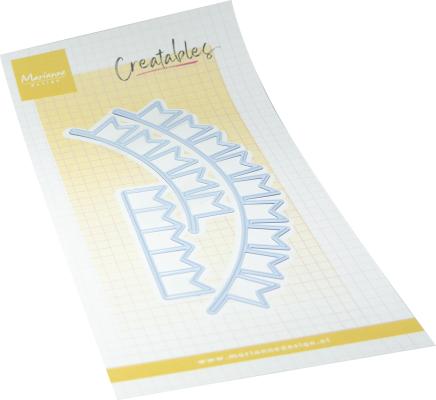 LR0939 Metal Die Marianne Design Creatables -Flag banner