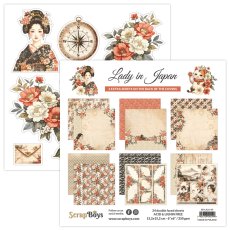 SB-LAJA-09 15,2x15,2 cm Scrap Boys -  Lady in Japan