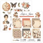 SB-LAJA-10 20,3x20,3 cm Scrap Boys -Lady in Japan