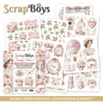 SB-SHPA2-11 Pop Up Paper pad 15,2x15,2 cm Scrap Boys -Shabby Pack 2