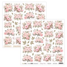 SB-SHPA2-13  Scrap Boys 30,5x30,5cm - Shabby Pack 2 -FLOWERS