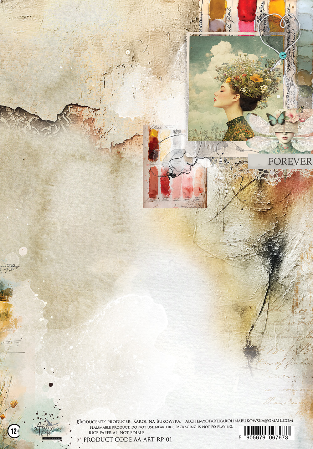 AA-ART-RP-01 Alchemy of Art Rice paper A4 -ART