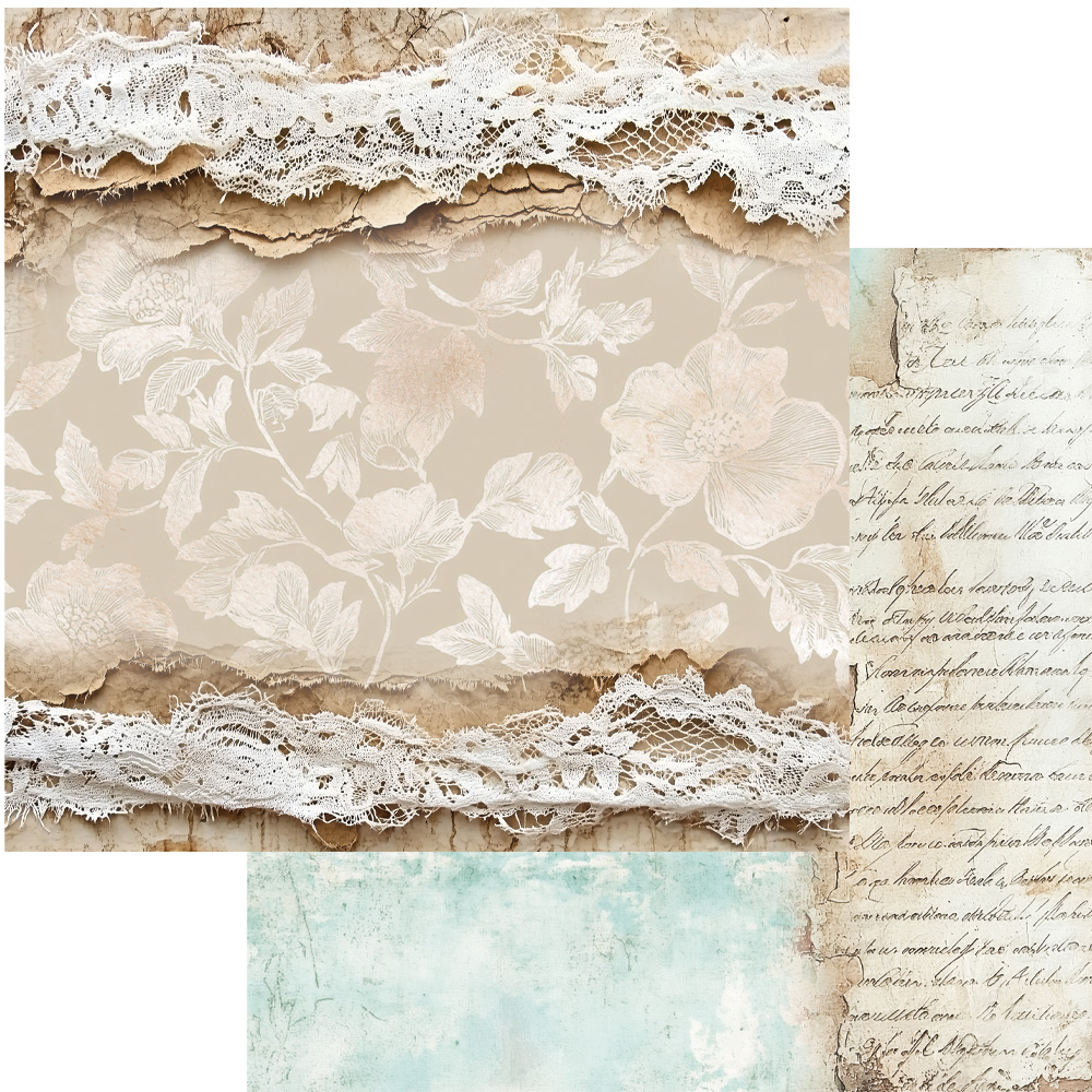 AA-RB-12 Alchemy of Art - 6x6'' - A SET OF PAPERS Romantic Boho