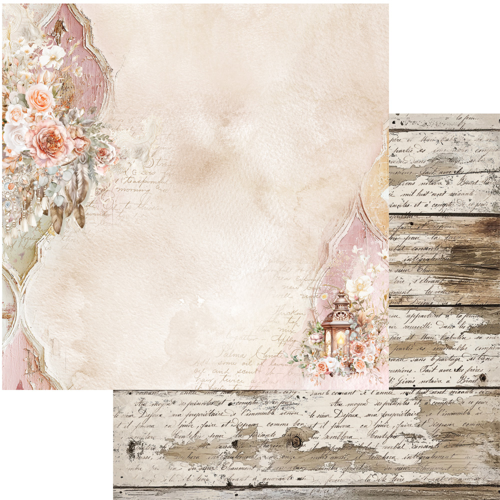 AA-RB-12 Alchemy of Art - 6x6'' - A SET OF PAPERS Romantic Boho