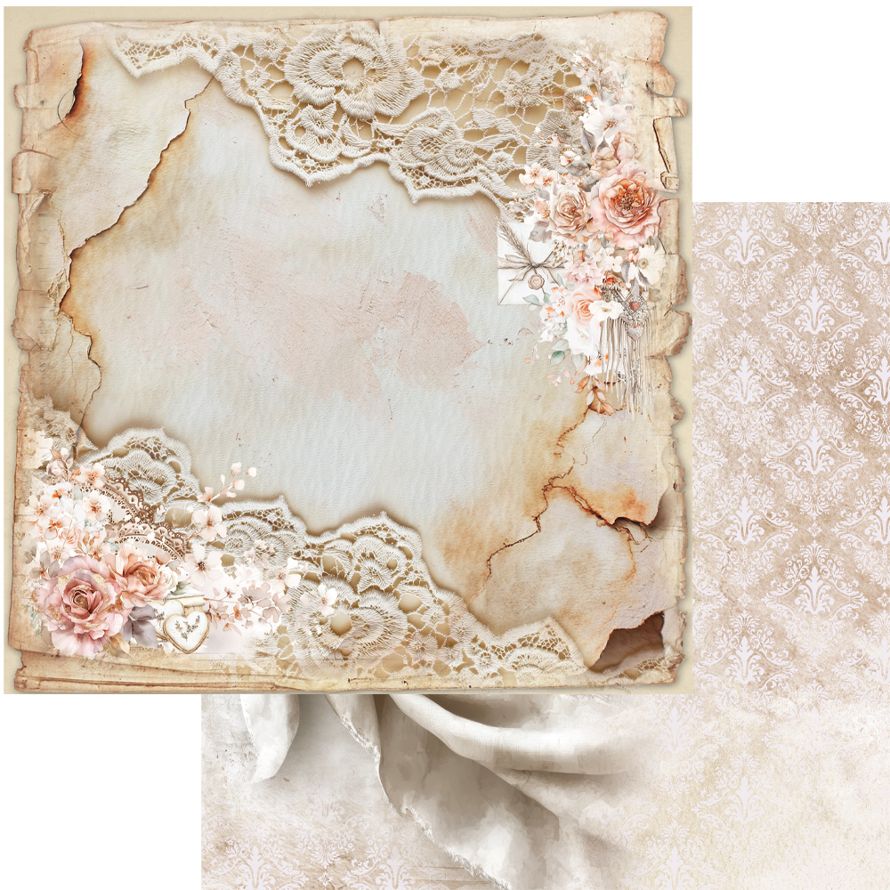 AA-RB-12 Alchemy of Art - 6x6'' - A SET OF PAPERS Romantic Boho