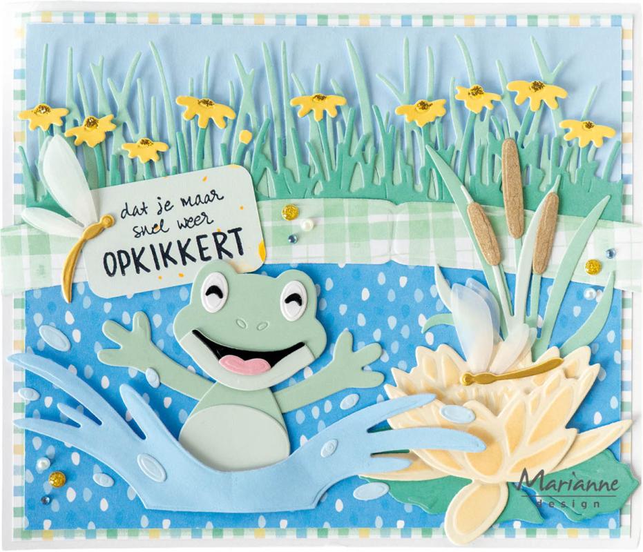 COL1582 Dies Marianne Design Collectables -Eline's Frogs